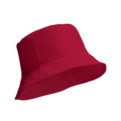 Michigan Upper Peninsula Bucket Hat (w/ UP Outline) | Reversible - Red