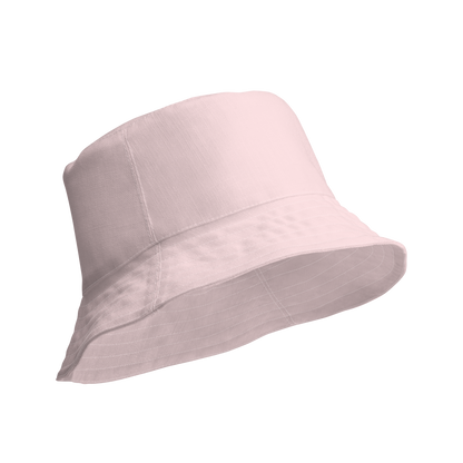 Michigan Upper Peninsula Bucket Hat (w/ Navy UP Outline) | Reversible - Pale Pink