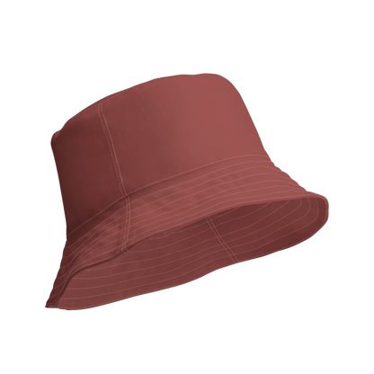 Michigan Upper Peninsula Bucket Hat (w/ UP Outline) | Reversible - Ore Dock Red