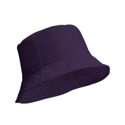 Michigan Upper Peninsula Bucket Hat (w/ UP Outline) | Reversible - Blackcurrant Color