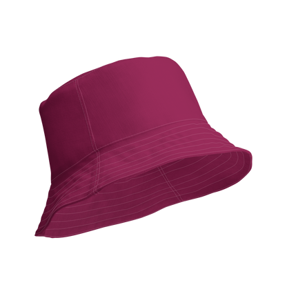 Michigan Upper Peninsula Bucket Hat (w/ UP Outline) | Reversible - Ruby Red