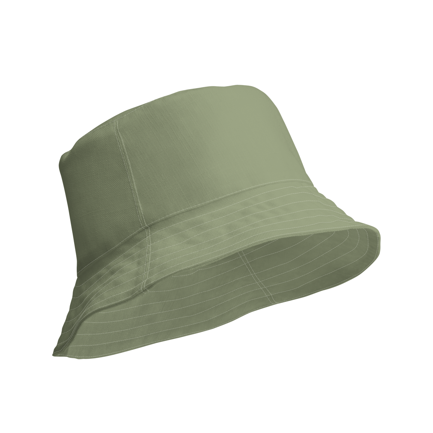 Detroit Bucket Hat (w/ Army Green 'Old French D') | Reversible - Beachgrass Green