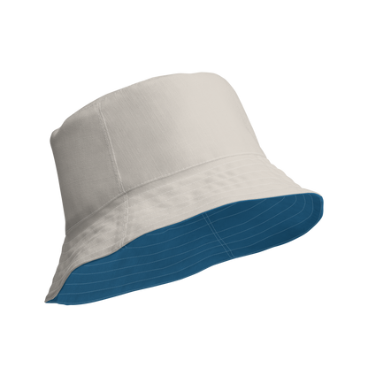 Detroit Bucket Hat (w/ 'Old French D') | Reversible - Blueberry/Canvas Color