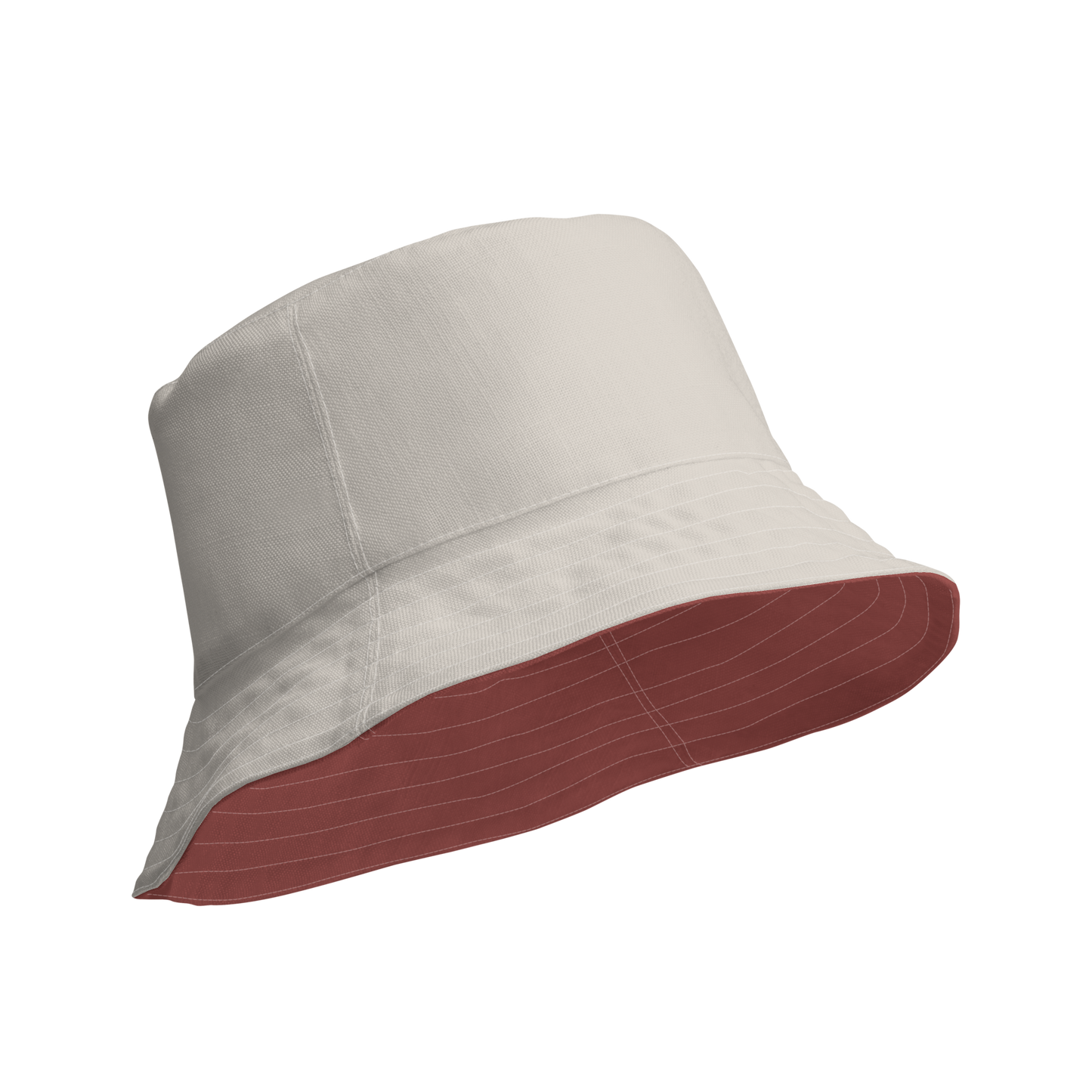 Michigan Upper Peninsula Bucket Hat | Reversible - Ore Dock Red/Canvas Color