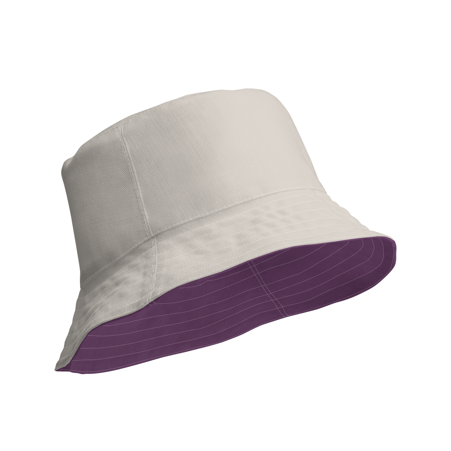 Michigan Upper Peninsula Bucket Hat | Reversible - Plum/Canvas Color