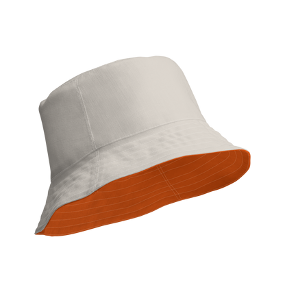 Michigan Upper Peninsula Bucket Hat | Reversible - Maple Leaf Orange/Canvas Color