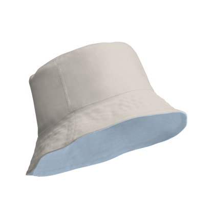 Detroit 'Old English D' Bucket Hat | Reversible - Light Blue/Canvas Color