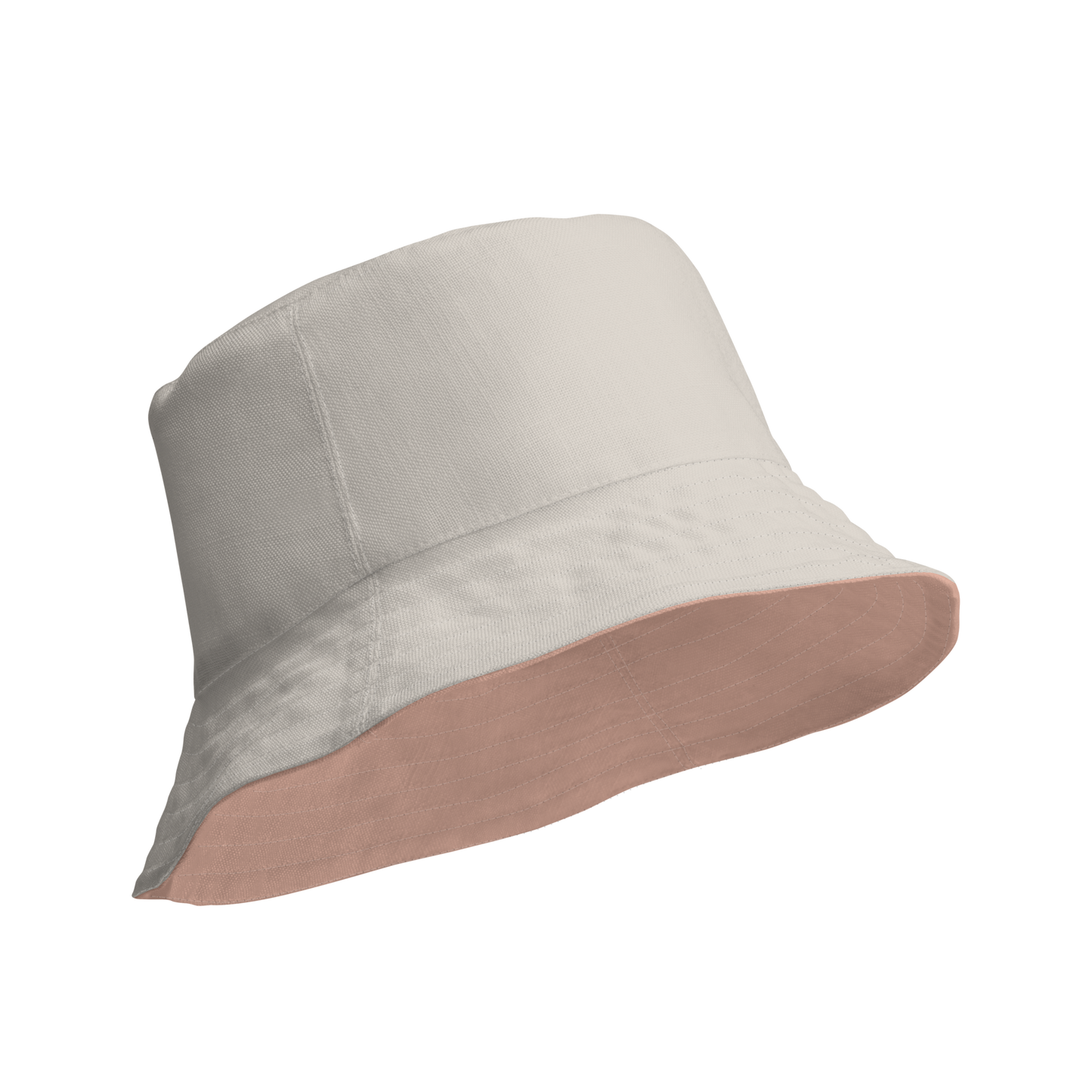 Detroit 'Old English D' Bucket Hat | Reversible - Pale Copper/Canvas Color