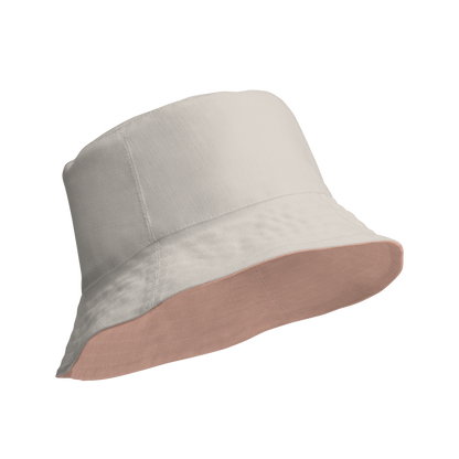 Detroit 'Old English D' Bucket Hat | Reversible - Pale Copper/Canvas Color