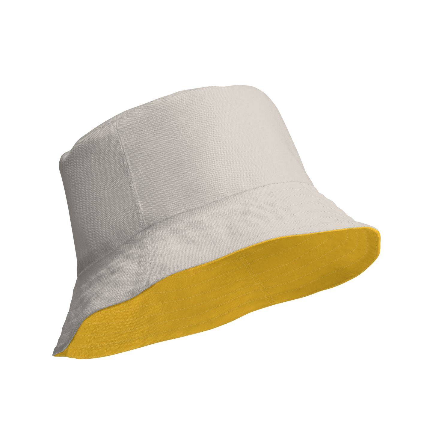 Detroit 'Old English D' Bucket Hat | Reversible - Maize/Canvas Color