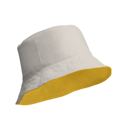 Detroit 'Old English D' Bucket Hat | Reversible - Maize/Canvas Color