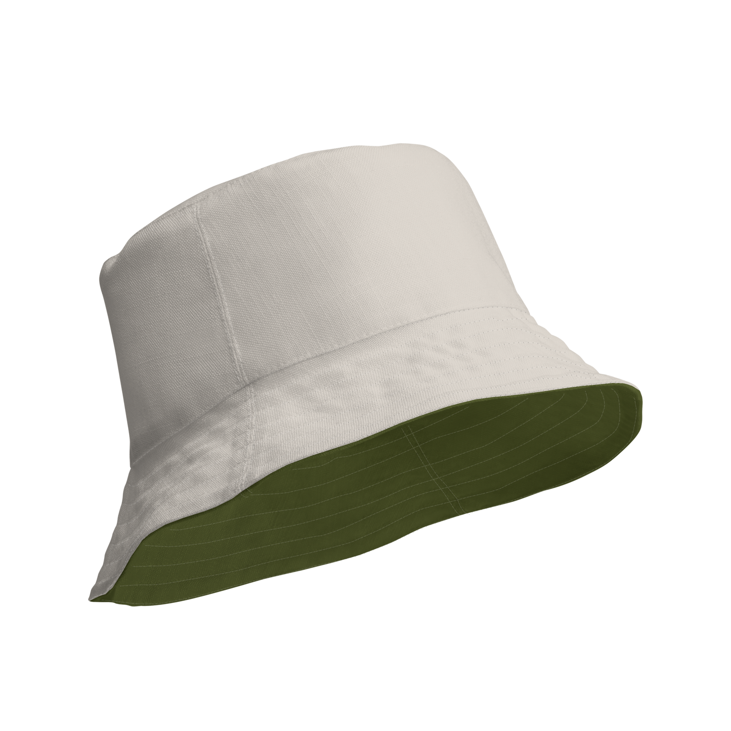 Detroit 'Old English D' Bucket Hat | Reversible - Army Green