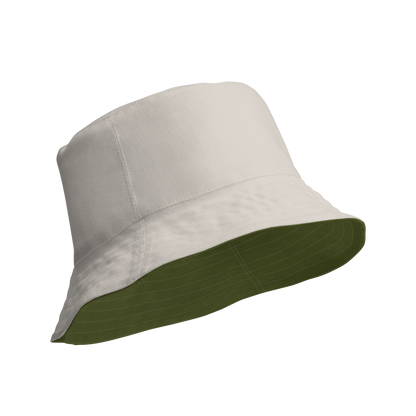 Detroit 'Old English D' Bucket Hat | Reversible - Army Green