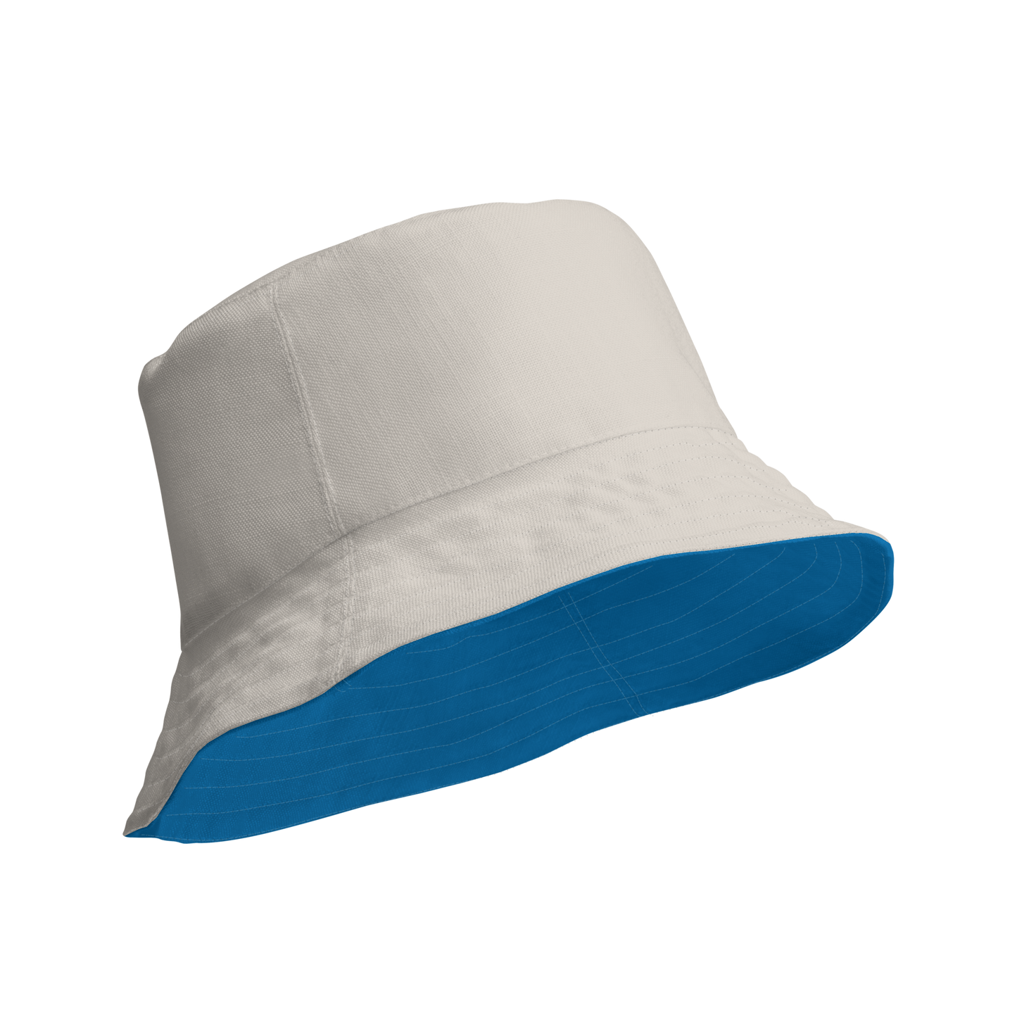 Detroit 'Old English D' Bucket Hat | Reversible - Azure/Canvas Color