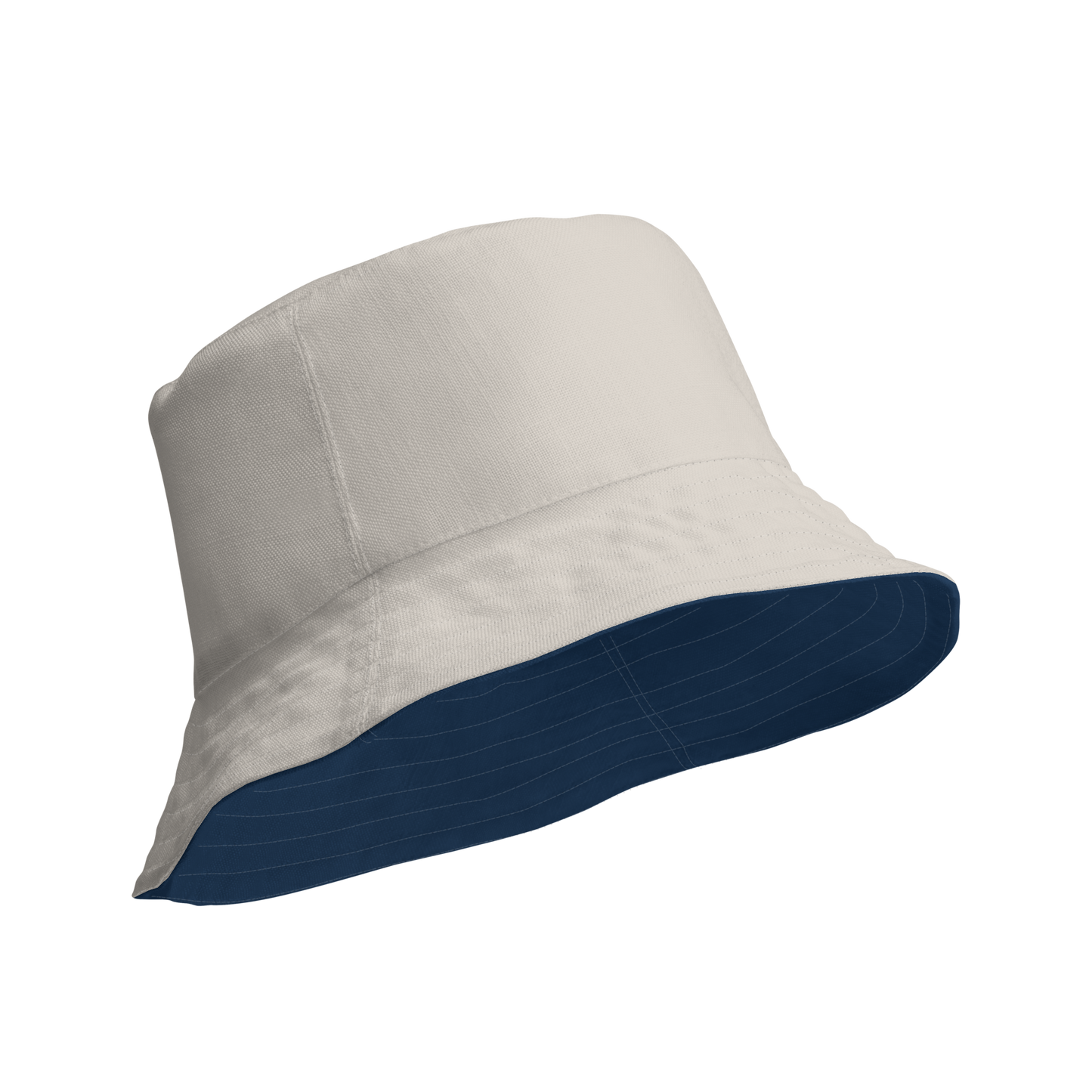 Michigan Upper Peninsula Bucket Hat | Reversible - Navy/Canvas Color