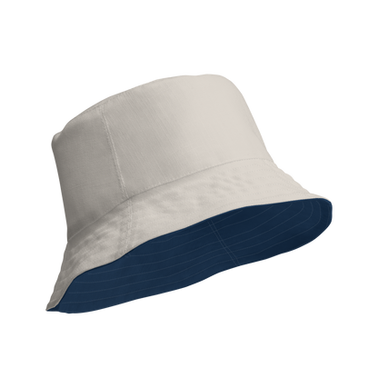 Michigan Upper Peninsula Bucket Hat | Reversible - Navy/Canvas Color