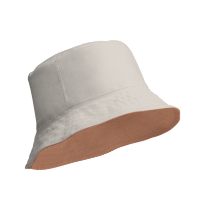 Detroit 'Old English D' Bucket Hat | Reversible - Copper/Canvas Color