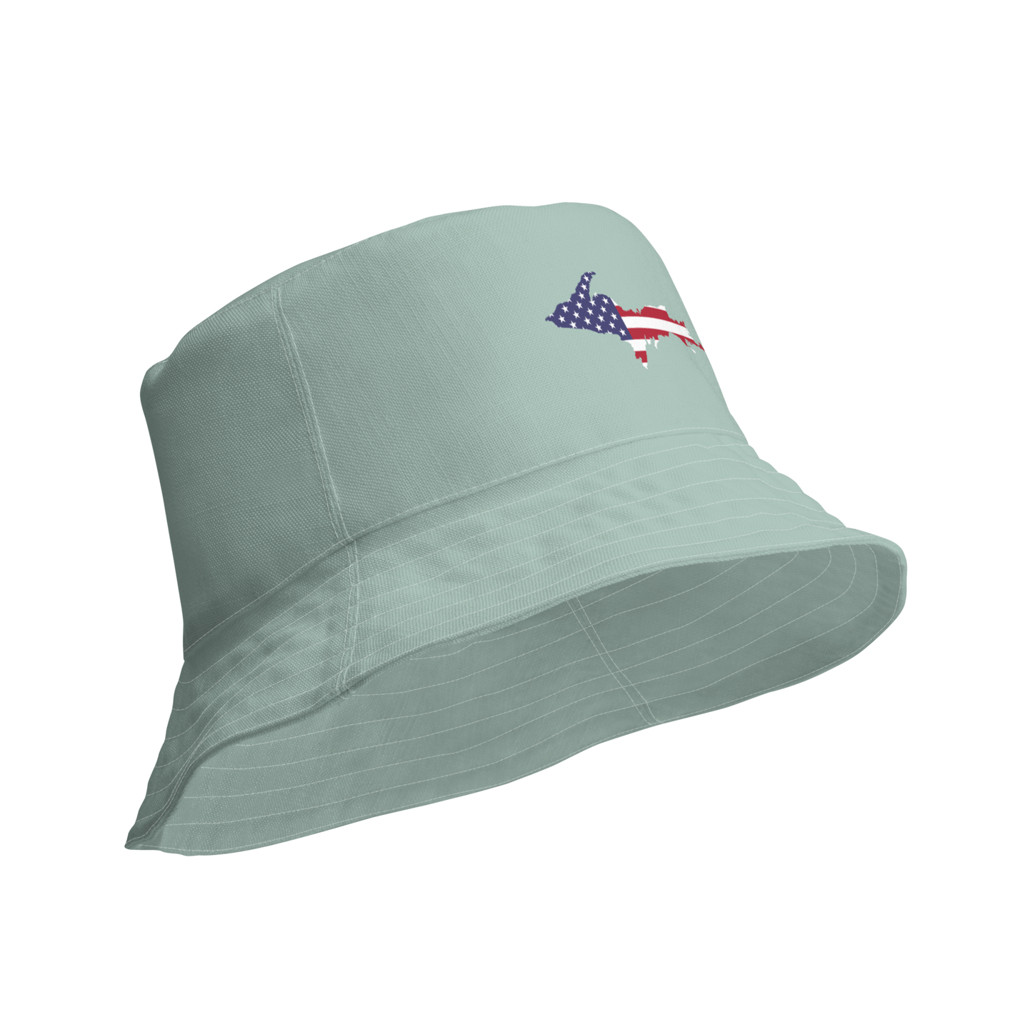 Michigan Upper Peninsula Bucket Hat (Patriot Edition) | Reversible - Opal Color