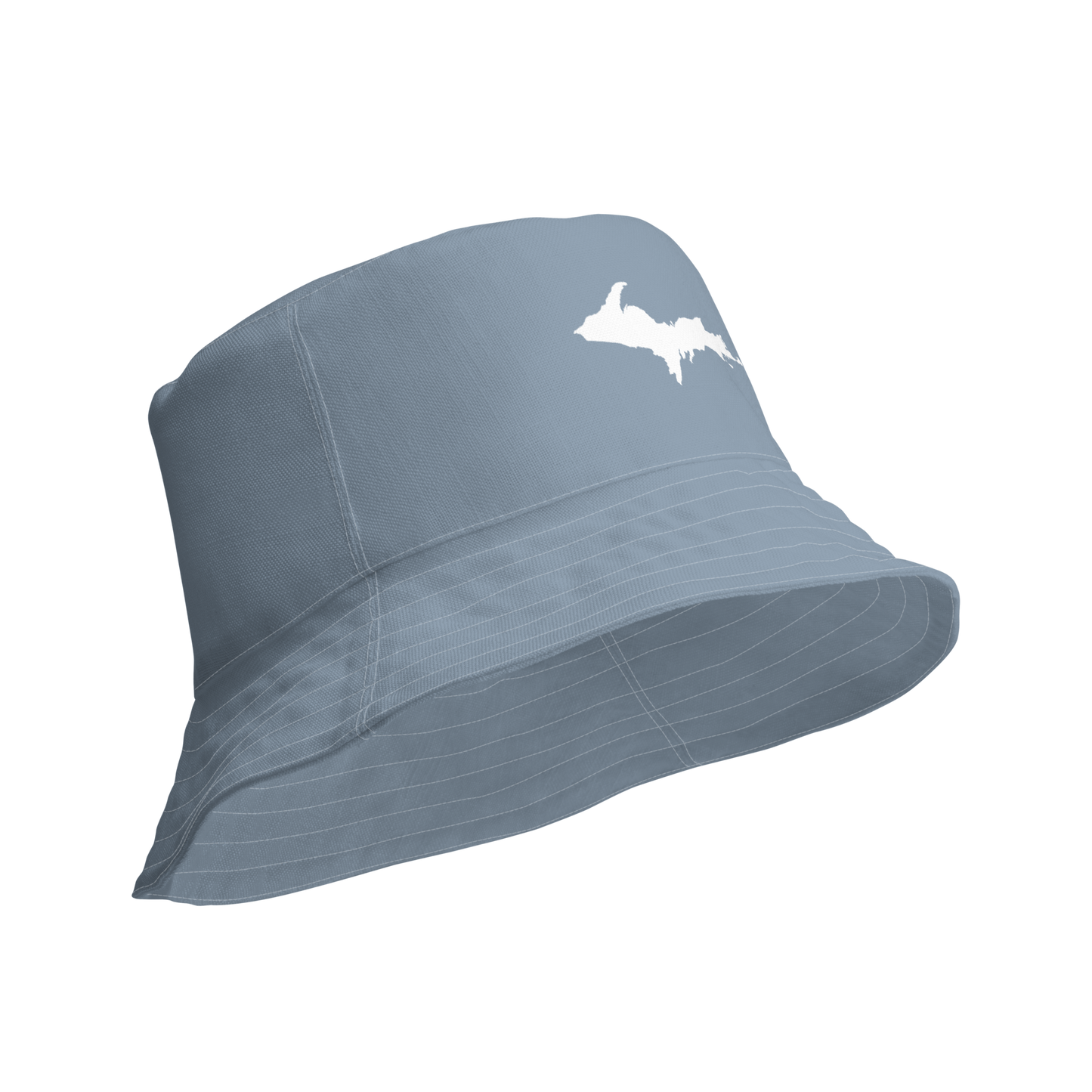 Michigan Upper Peninsula Bucket Hat (w/ UP Outline) | Reversible - B--24 Liberator Grey