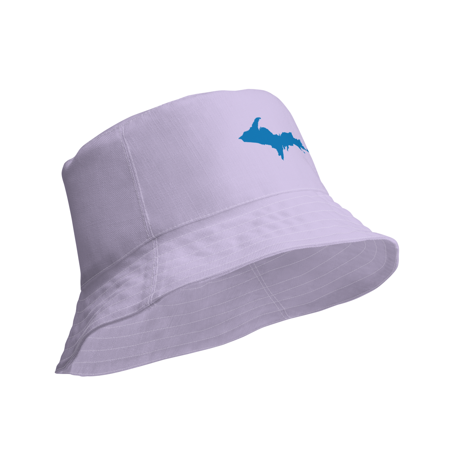 Michigan Upper Peninsula Bucket Hat (w/ Azure UP Outline) | Reversible - Lavender