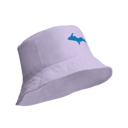 Michigan Upper Peninsula Bucket Hat (w/ Azure UP Outline) | Reversible - Lavender