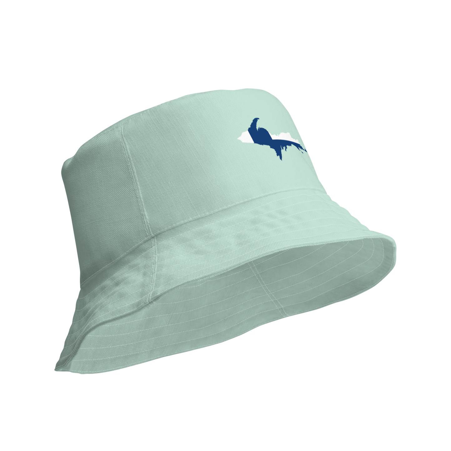 Michigan Upper Peninsula Bucket Hat (w/ UP Finland Flag) | Reversible - Sea Green