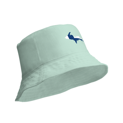 Michigan Upper Peninsula Bucket Hat (w/ UP Finland Flag) | Reversible - Sea Green