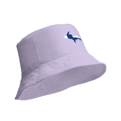 Michigan Upper Peninsula Bucket Hat (w/ UP Finland Flag) | Reversible - Lavender