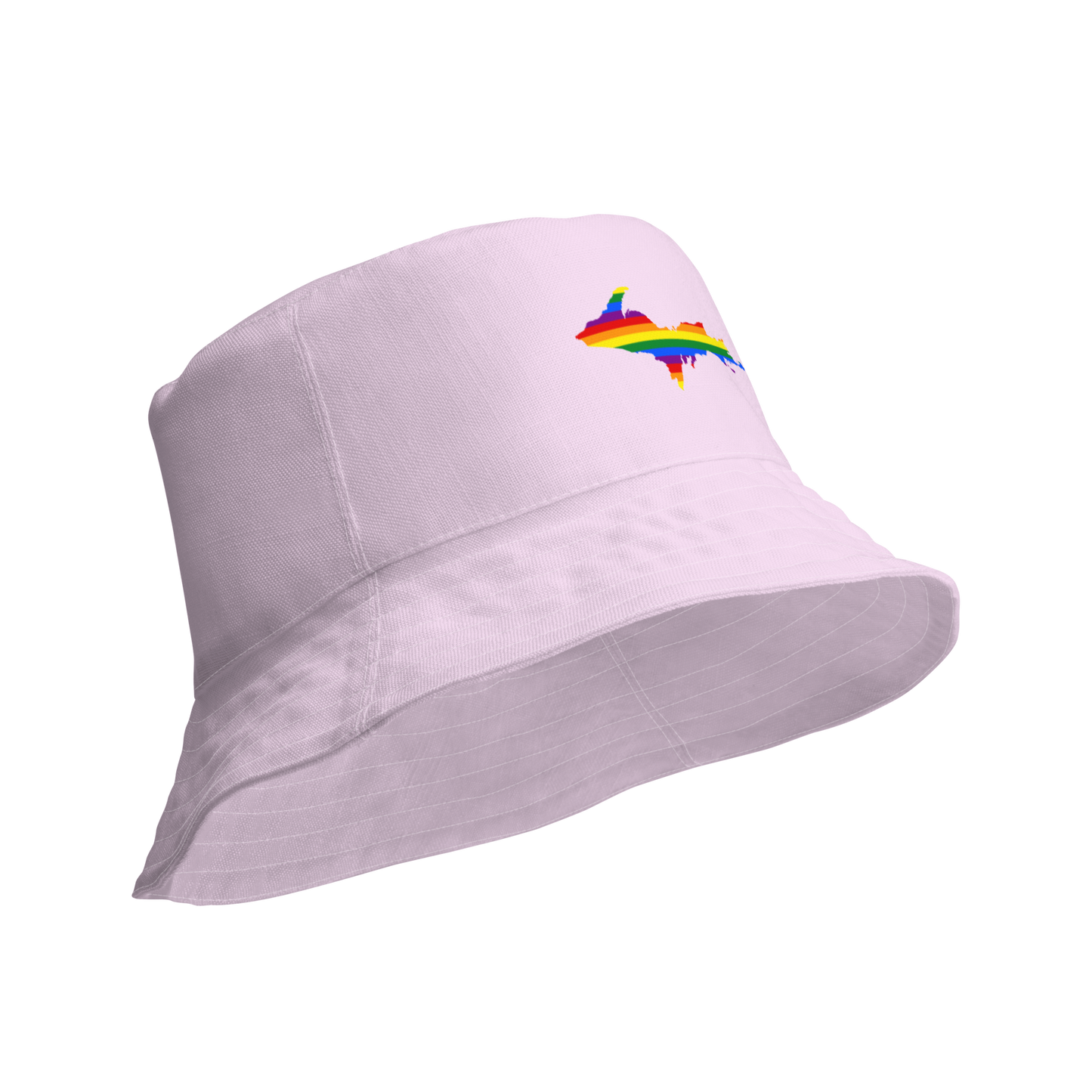 Michigan Upper Peninsula Bucket Hat (w/ UP Pride Flag) | Reversible - Pale Lavender