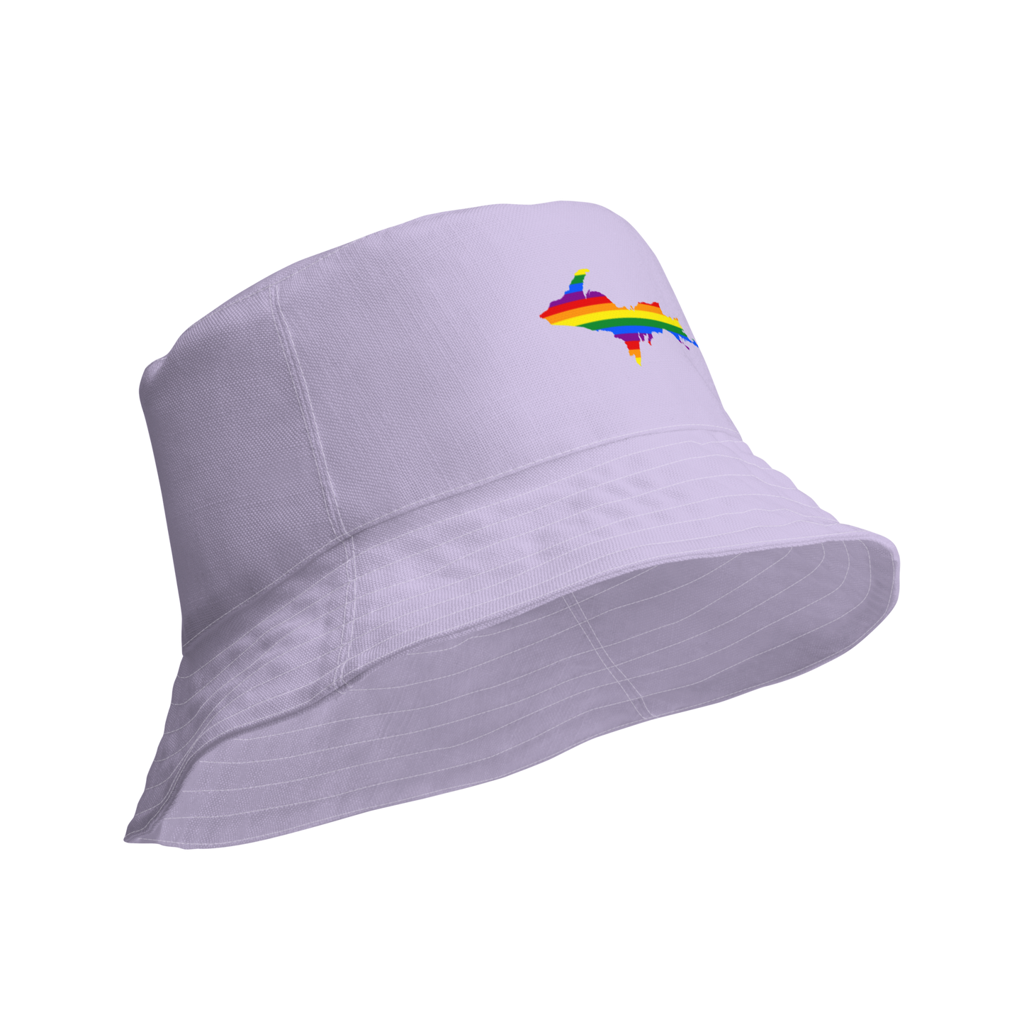 Michigan Upper Peninsula Bucket Hat (w/ UP Pride Flag) | Reversible - Lavender