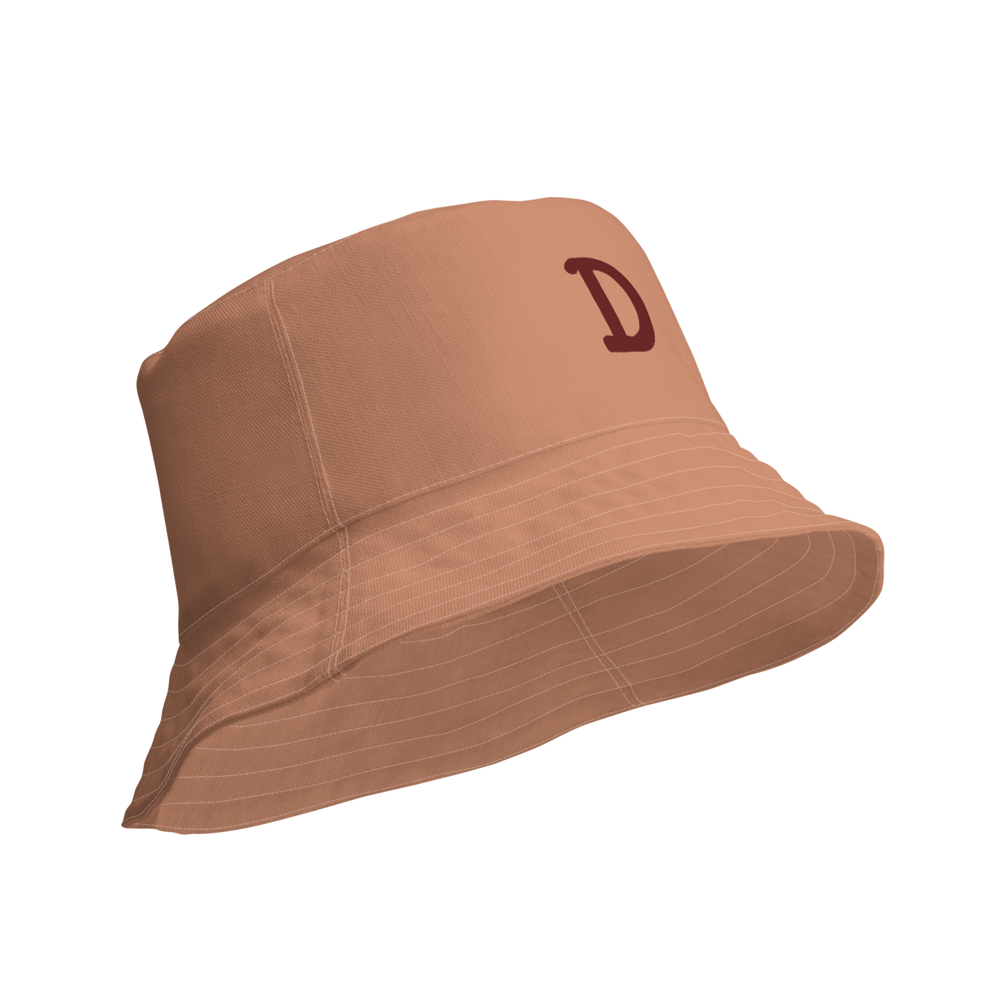 Detroit Bucket Hat (w/ Cherrywood 'Old French D') | Reversible - Copper Color