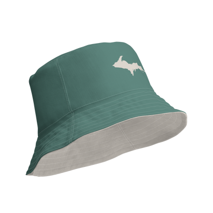 Michigan Upper Peninsula Bucket Hat | Reversible - Copper Green/Canvas Color