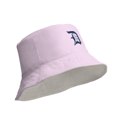 Detroit 'Old English D' Bucket Hat | Reversible - Pale Lavender/Canvas Color