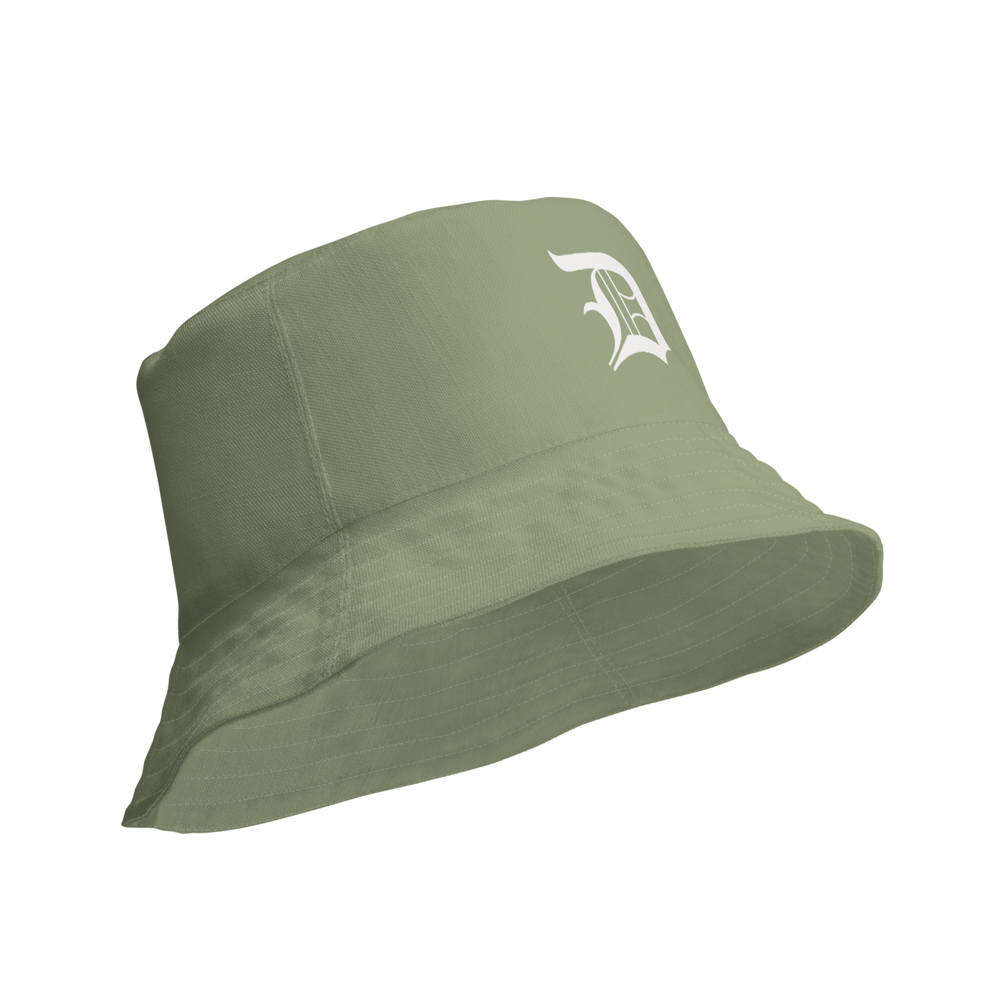 Detroit 'Old English D' Bucket Hat | Reversible - Beachgrass Green