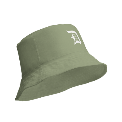 Detroit 'Old English D' Bucket Hat | Reversible - Beachgrass Green