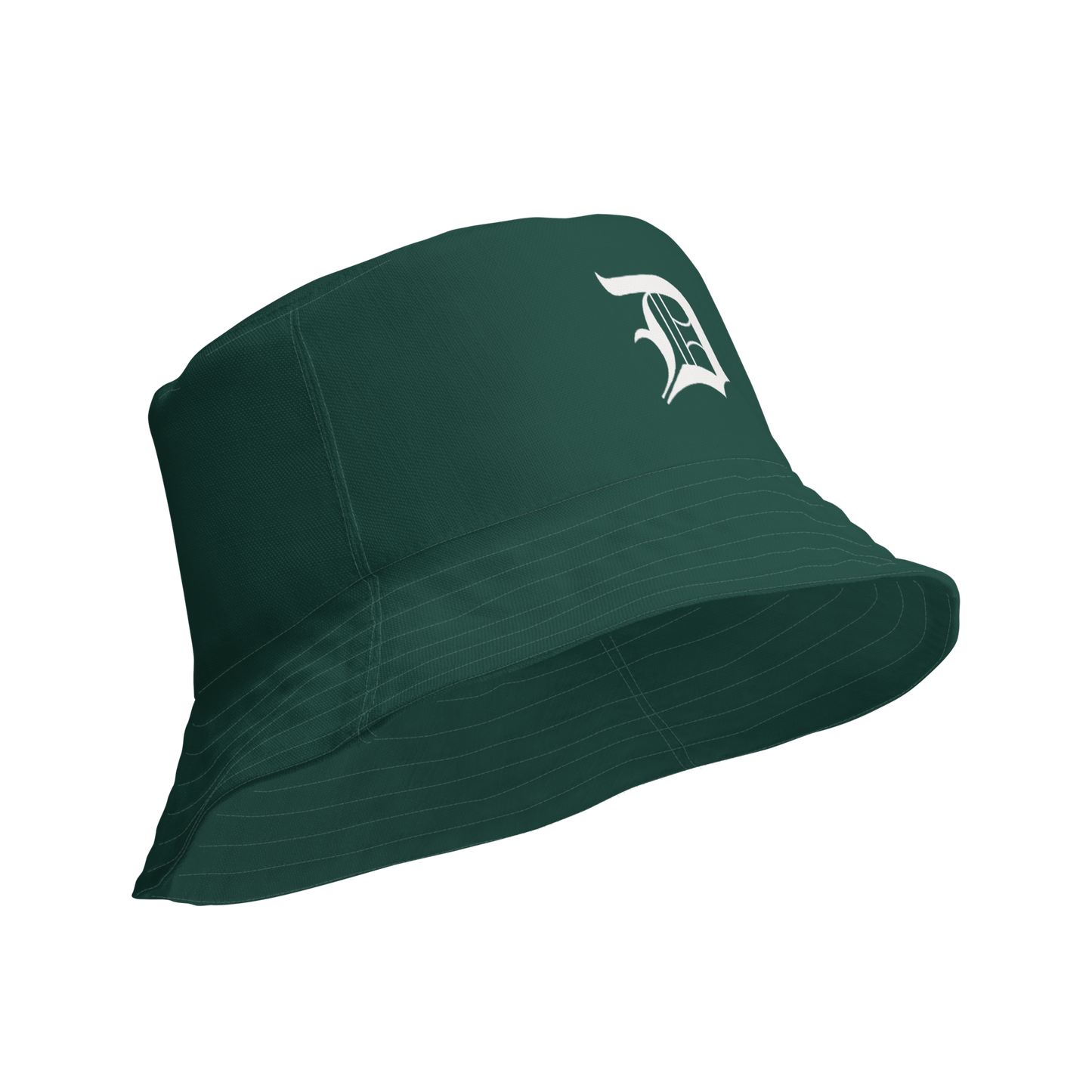 Detroit 'Old English D' Bucket Hat | Reversible - Laconic Green