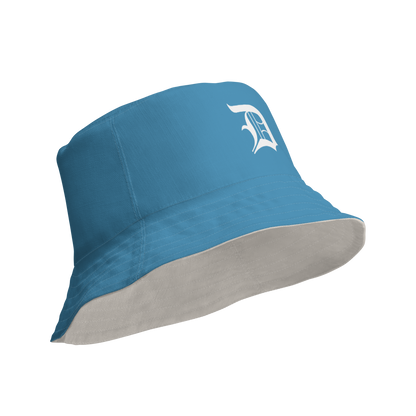 Detroit 'Old English D' Bucket Hat | Reversible - Lake Michigan Blue/Canvas Color