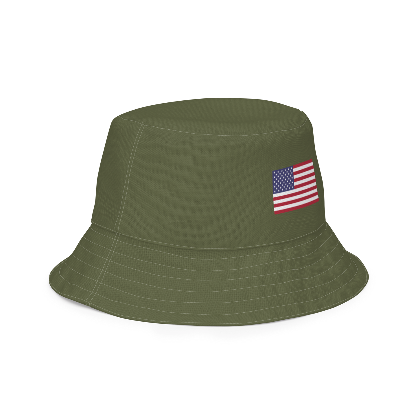 Michigan Upper Peninsula Bucket Hat (Patriot Edition) | Reversible - Army Green