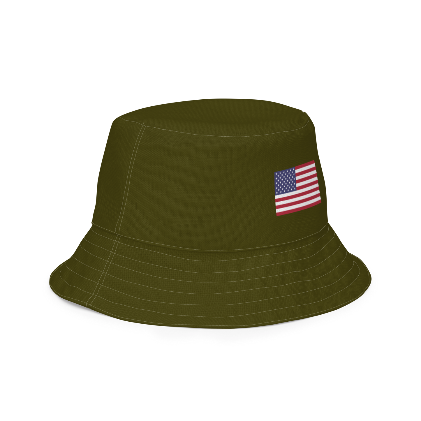 Michigan Upper Peninsula Bucket Hat (Patriot Edition) | Reversible - Military Green