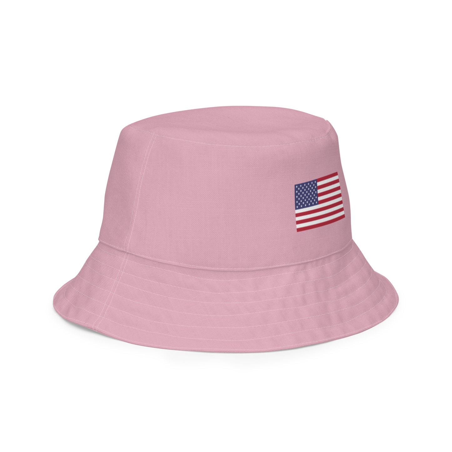 Michigan Upper Peninsula Bucket Hat (Patriot Edition) | Reversible - Pink