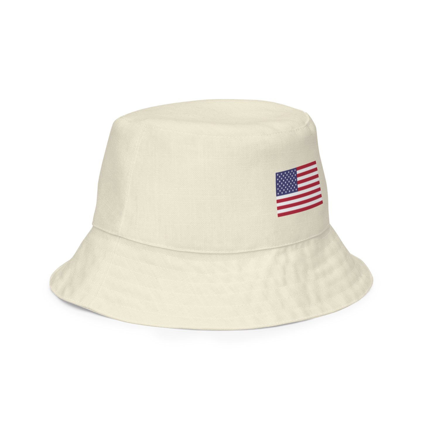 Michigan Upper Peninsula Bucket Hat (Patriot Edition) | Reversible - Ivory