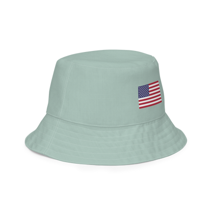 Michigan Upper Peninsula Bucket Hat (Patriot Edition) | Reversible - Opal Color