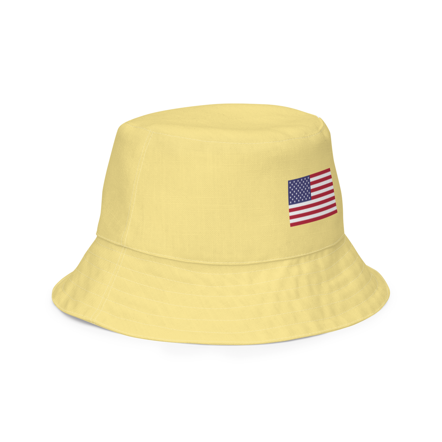 Michigan Upper Peninsula Bucket Hat (Patriot Edition) | Reversible - Cherry Yellow
