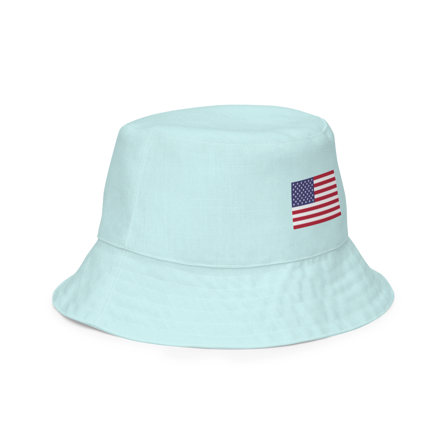 Michigan Upper Peninsula Bucket Hat (Patriot Edition) | Reversible - Cyan