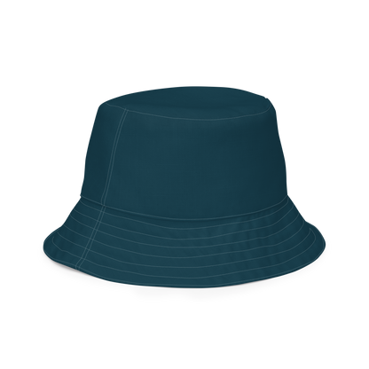 Michigan Upper Peninsula Bucket Hat (w/ UP Outline) | Reversible - Blue Whale