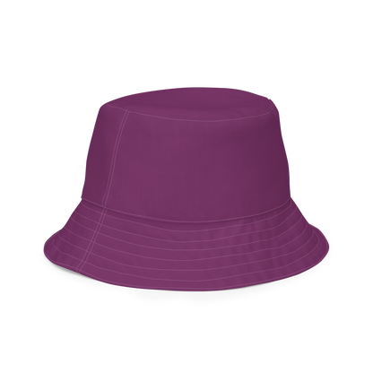 Michigan Upper Peninsula Bucket Hat (w/ UP Outline) | Reversible - Plum