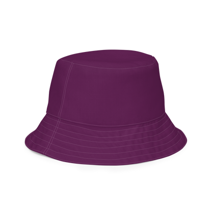 Michigan Upper Peninsula Bucket Hat (w/ UP Outline) | Reversible - Tyrian Purple