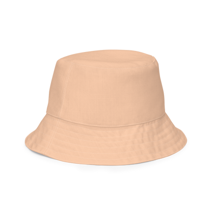 Michigan Upper Peninsula Bucket Hat (w/ UP Outline) | Reversible - Peach Color