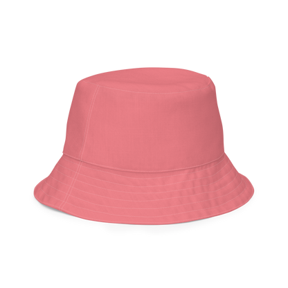 Michigan Upper Peninsula Bucket Hat (w/ UP Outline) | Reversible - Watermelon Pink