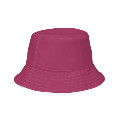 Michigan Upper Peninsula Bucket Hat (w/ UP Outline) | Reversible - Lipstick Pink